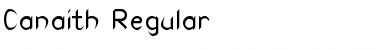 Download Canaith Regular Font Title Preview