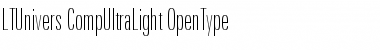 Download LTUnivers 110 CompUltLight Font Title Preview