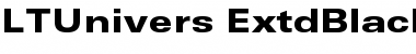 Download LTUnivers 840 ExtdBlack Font Title Preview