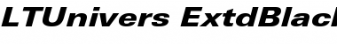 Download LTUnivers 841 ExtdBlackIt Font Title Preview