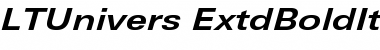Download LTUnivers 641 ExtdBoldIt Font Title Preview