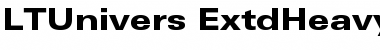Download LTUnivers 740 ExtdHeavy Font Title Preview