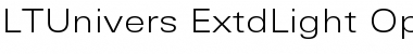 Download LTUnivers 340 ExtdLight Font Title Preview