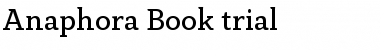 Download Anaphora Trial Book Font Title Preview