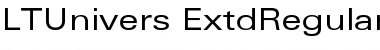 Download LTUnivers 440 ExtdRegular Font Title Preview