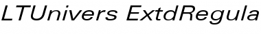Download LTUnivers 441 ExtdRegularIt Font Title Preview