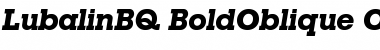 Download Lubalin BQ Regular Font Title Preview