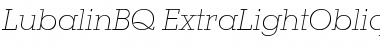 Download Lubalin BQ Regular Font Title Preview