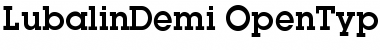 Download Lubalin Demi Font Title Preview