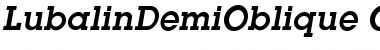 Download Lubalin DemiOblique Font Title Preview