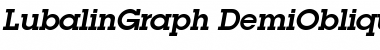 Download ITC Lubalin Graph Demi Oblique Font Title Preview