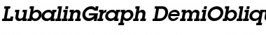 Download ITC Lubalin Graph Demi Oblique Font Title Preview