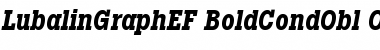 Download LubalinGraphEF BoldCondObl Font Title Preview