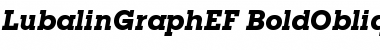 Download LubalinGraphEF BoldOblique Font Title Preview
