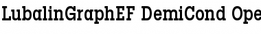 Download LubalinGraphEF DemiCond Font Title Preview