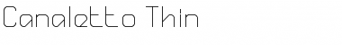 Download Canaletto Thin Font Title Preview