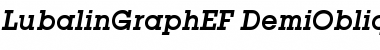 Download LubalinGraphEF DemiOblique Font Title Preview