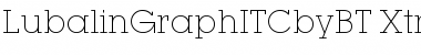 Download ITC Lubalin Graph Extra Light Font Title Preview