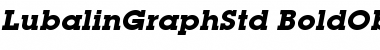 Download ITC Lubalin Graph Std Bold Oblique Font Title Preview