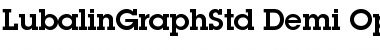 Download ITC Lubalin Graph Std Demi Font Title Preview