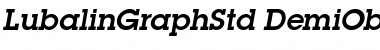 Download ITC Lubalin Graph Std Demi Oblique Font Title Preview