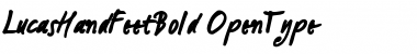 Download LucasHandFeetBold Regular Font Title Preview
