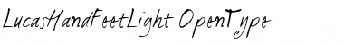 Download LucasHandFeetLight Regular Font Title Preview