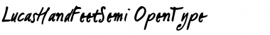 Download LucasHandFeetSemi Regular Font Title Preview