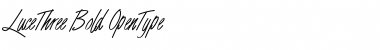 Download LuceThree Bold Font Title Preview