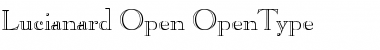 Download Lucianard-Open Regular Font Title Preview