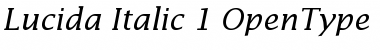 Download Lucida Italic Font Title Preview