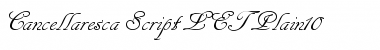 Download Cancellaresca Script LET Plain Font Title Preview