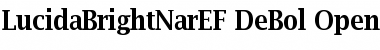 Download LucidaBrightNarEF DeBol Font Title Preview