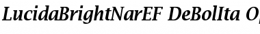 Download LucidaBrightNarEF DeBolIta Font Title Preview