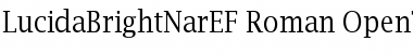 Download LucidaBrightNarEF Roman Font Title Preview