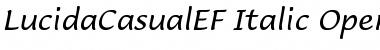 Download LucidaCasualEF Italic Font Title Preview