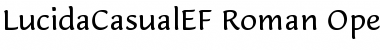 Download LucidaCasualEF Roman Font Title Preview