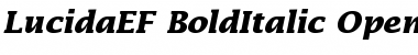 Download LucidaEF BoldItalic Font Title Preview