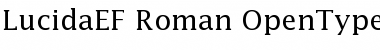 Download LucidaEF Roman Font Title Preview
