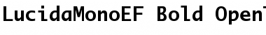 Download LucidaMonoEF Bold Font Title Preview