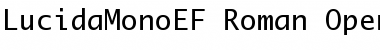 Download LucidaMonoEF Roman Font Title Preview