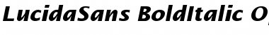 Download Lucida Sans Bold Italic Font Title Preview