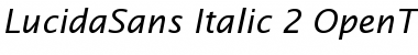 Download Lucida Sans Italic Font Title Preview