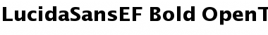 Download LucidaSansEF Bold Font Title Preview
