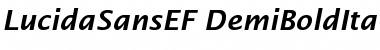 Download LucidaSansEF DemiBoldIta Font Title Preview