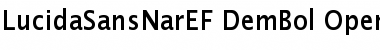Download LucidaSansNarEF DemBol Font Title Preview