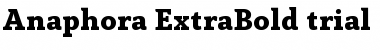 Download Anaphora Trial ExtraBold Font Title Preview