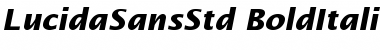 Download Lucida Sans Std Bold Italic Font Title Preview