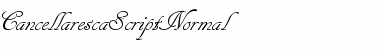 Download CancellarescaScript Regular Font Title Preview