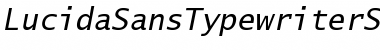 Download Lucida Sans Typewriter Std Oblique Font Title Preview
